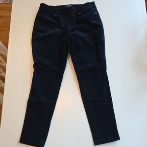 Talbots Navy Corduroy Pull On Jeggings